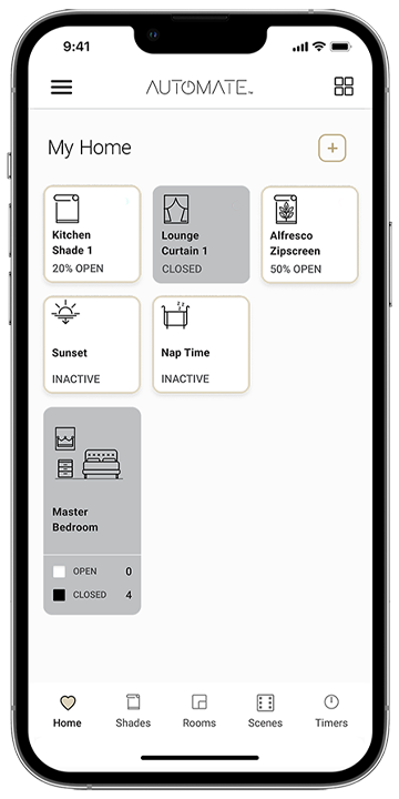 Automate Shades App new